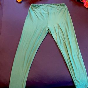 Solid teal Lularoe leggings